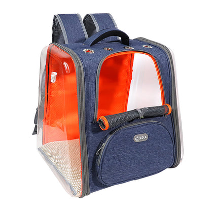 Transparent Bubble Pet Backpack — Space Capsule Carrier for Cats & Dogs