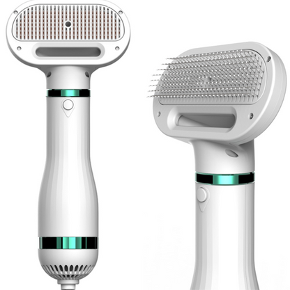 2-in-1 Portable Dog Hair Dryer & Grooming Brush