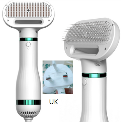 2-in-1 Portable Dog Hair Dryer & Grooming Brush