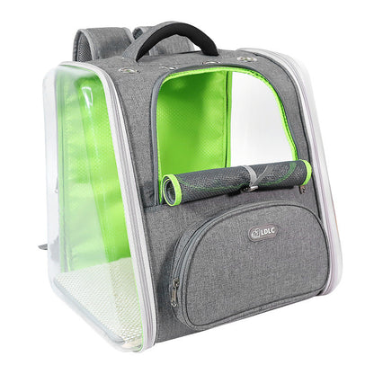 Transparent Bubble Pet Backpack — Space Capsule Carrier for Cats & Dogs