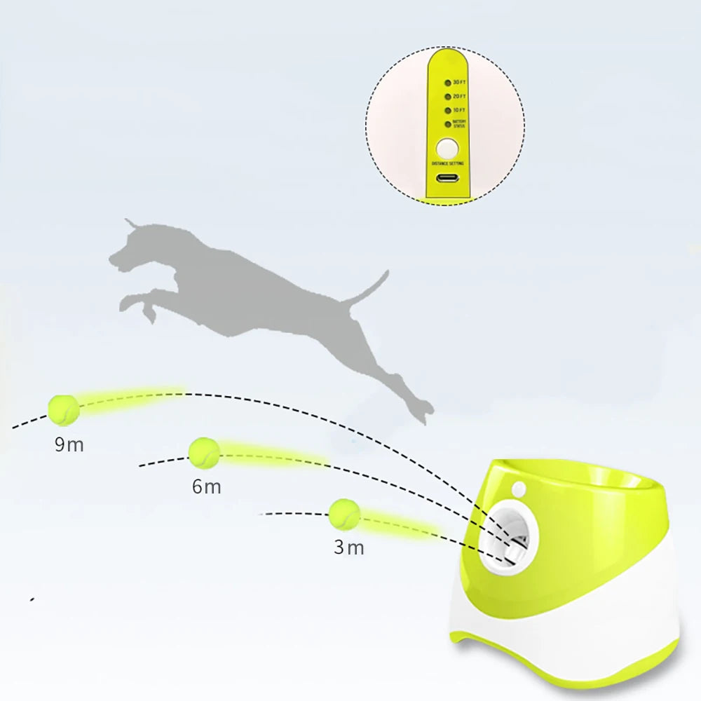 Automatic Tennis Ball Launcher for Dogs — Indoor & Outdoor Fetch Machine
