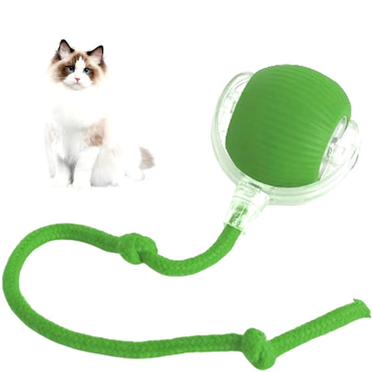 Automatic cat toy ball USB rechargeable — 6 hours play from 30 min charge