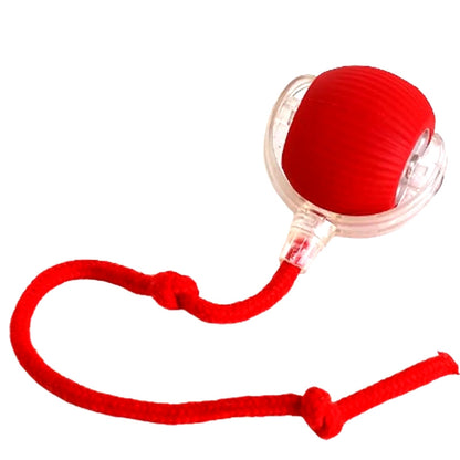 Cat enrichment toy ball — 3 play modes for fast, slow and interactive play