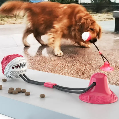 Suction Cup Interactive Dog Toy — Tug & Fetch Ball