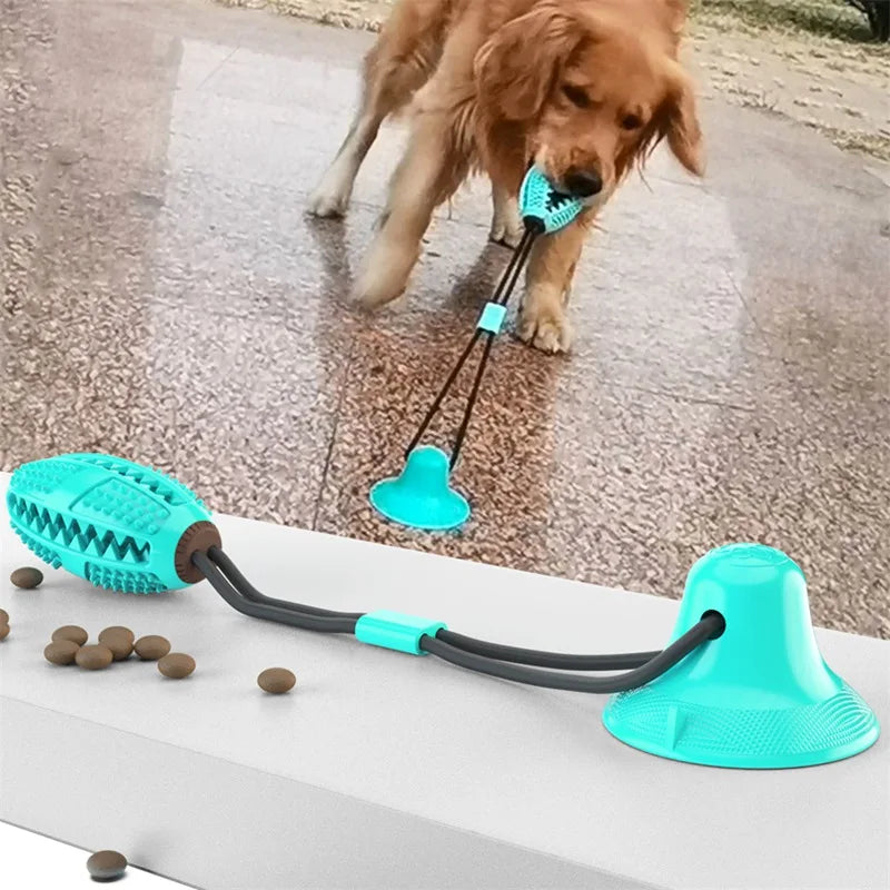 Suction Cup Interactive Dog Toy — Tug & Fetch Ball