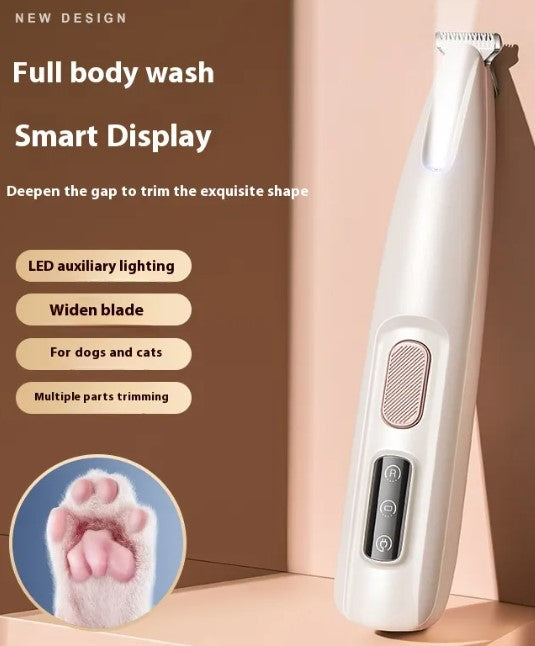 Dog Paw Trimmer with LED Light — Precision Grooming Kit