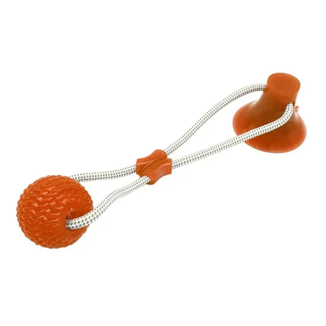 Suction Cup Interactive Dog Toy — Tug & Fetch Ball