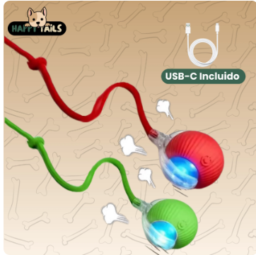 Smart Auto-Rolling Pet Ball — Interactive Toy for Cats & Dogs