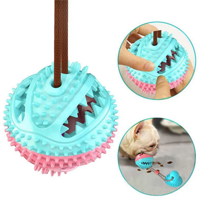 Suction Cup Interactive Dog Toy — Tug & Fetch Ball