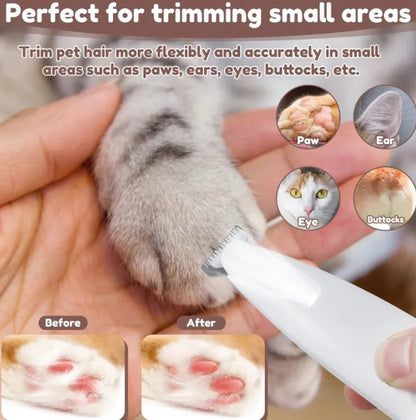 Dog Paw Trimmer with LED Light — Precision Grooming Kit