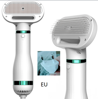 2-in-1 Portable Dog Hair Dryer & Grooming Brush